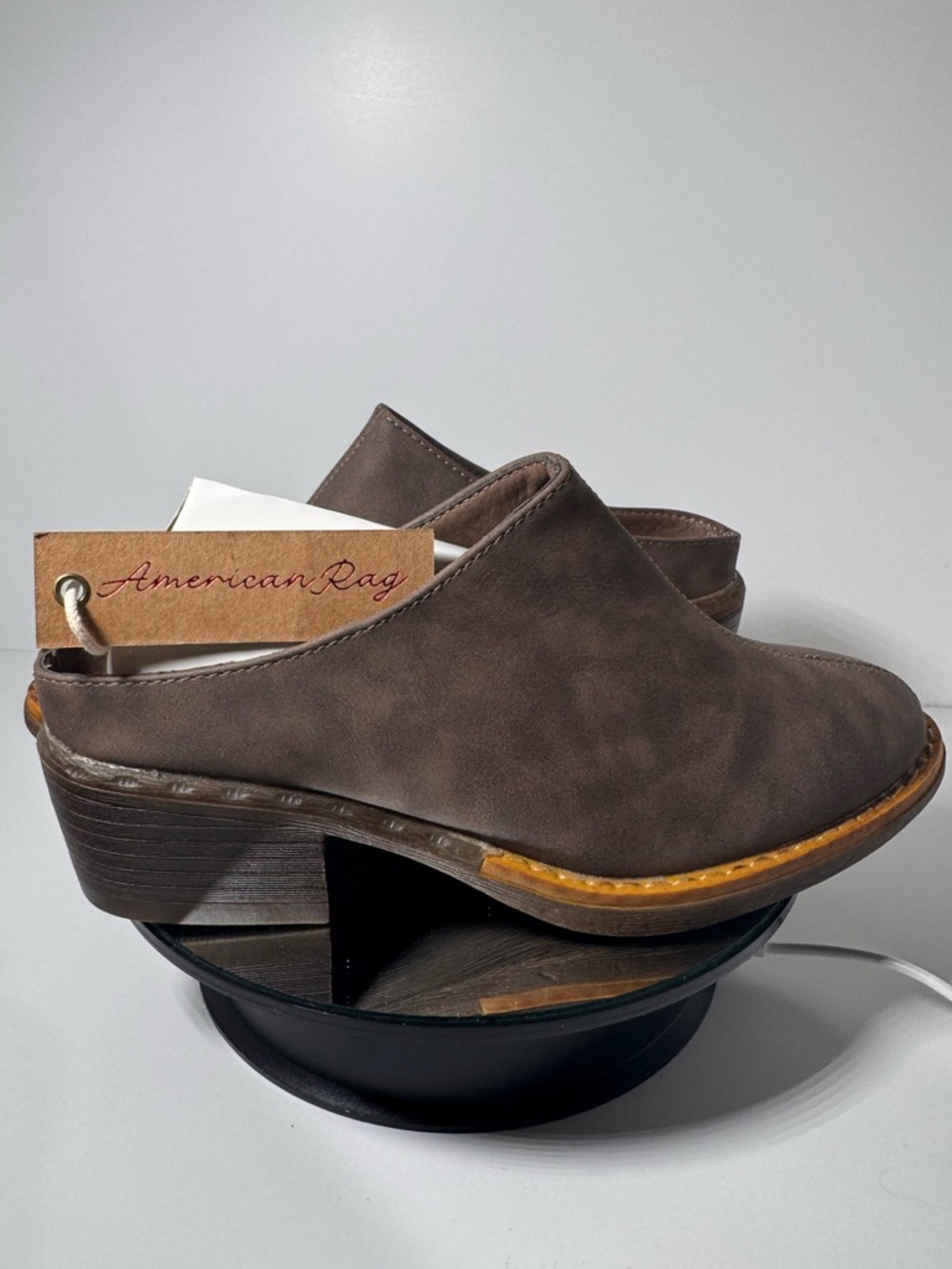 American Rag Segovia Brown Clog Mule Slip On Women Shoes Size 6 New Tags